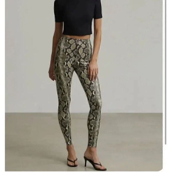 NWT COMMANDO SNAKE PRINT FAUX LEATHER LEGGINGS HIGH WAIST SLIMMING SIZE XS - Picture 14 of 16